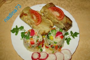Clatite umplute cu ciuperci si garnitura