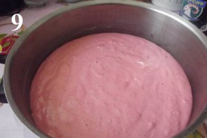 Blat de tort roz colorat natural