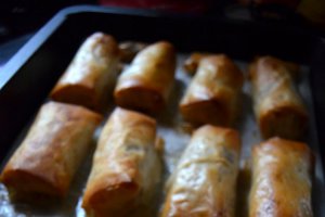 Rulouri cu banane si caramel
