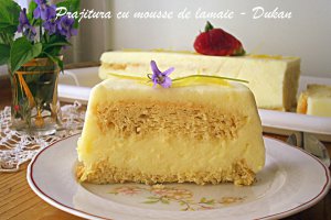 Prajitura cu mousse de lamaie - Dukan