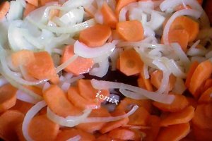 Orez fiert in soia cu legume