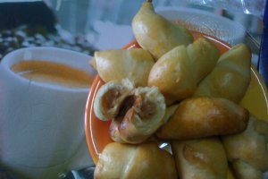 Cornuri pufoase cu mere