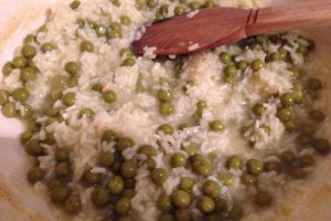 Risotto cu leurda si mazare