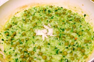 Risotto cu leurda si mazare