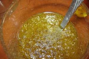 Coaste de miel la gratar cu salata verde
