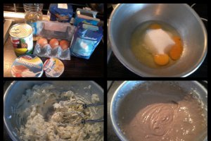 Prajitura cu ananas si crema de ciocolata