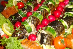 Platou cu peste  afumat