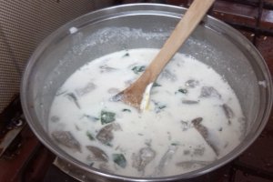 Ciuperci pleurotus cu smantana