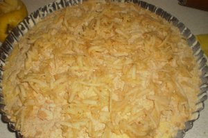 Tarta cu biscuiti,mere si nuca