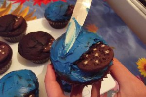 Cookie Monster Cupcakes