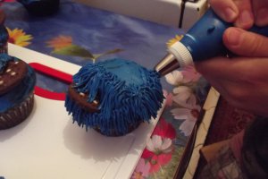 Cookie Monster Cupcakes