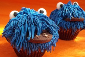 Cookie Monster Cupcakes