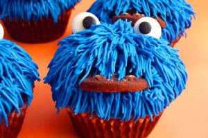 Cookie Monster Cupcakes