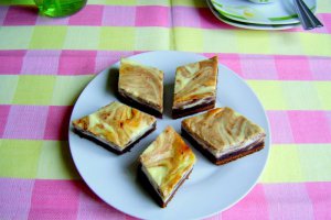 Cheesecake Brownies - Negresa cu branza