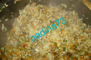 Pilaf cu ciuperci la cuptor