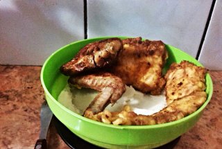 Carne de pui cu snitel si piure