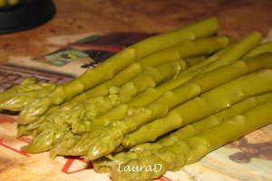 Mousse de sparanghel verde cu mazare si tarhon