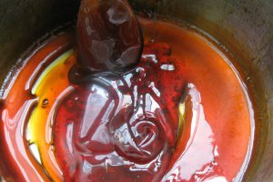 Budinca de orez cu sirop de zahar ars