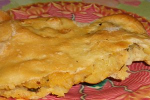 Palanet cu cartofi pe foaie de varza