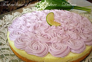 Tort cu lime si afine - Dukan