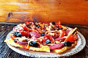 Pizza salami