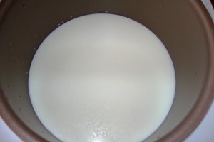 Lapte cu cereale si fructe uscate