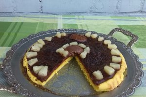 Tarta cu budinca de ciocolata