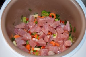 Tocanita de porc cu legume
