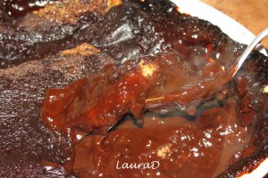 Pudding din panettone cu caramel si ciocolata