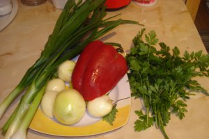 Tocanita de legume cu piept de pui