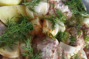 Ciocanele de pui marinate in iaurt, la cuptor