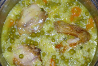 Orez cu pui si legume
