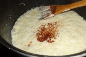 Gratin cu chiftelute de curcan si eierspatzle