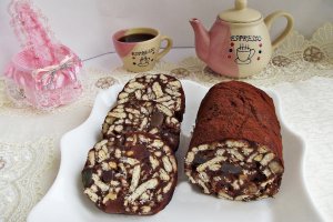 Salam de biscuiti facut in casa, reteta clasica
