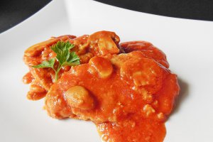 Escalop de porc cu ciuperci