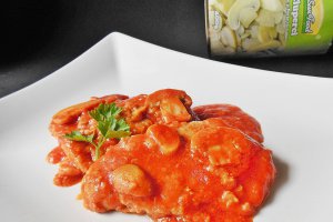 Escalop de porc cu ciuperci