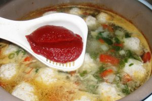 Ciorba cu perisoare de pui (Multicooker)