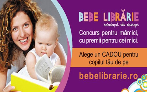 Alege cadoul pentru copilul tau de pe www.bebelibrarie.ro! 12 premii sint in joc!