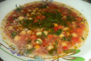 Ciorba de naut cu hrisca