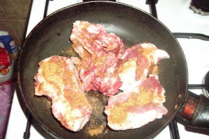 Orez integral cu costita de porc