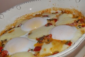 Mic dejun cu oua pe pat de legume(partea intai)