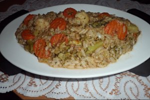 Legume cu orez la Multicooker