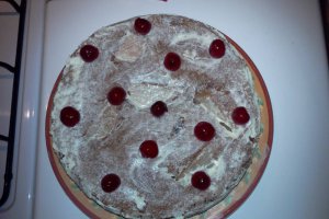 Prajitura rapida cu pere si crema de lamaie