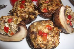 Ciuperci champignon la cuptor