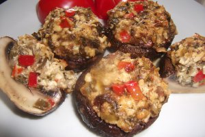 Ciuperci champignon la cuptor