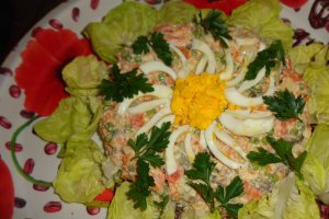 Salata de boeuf cu carne de cocos