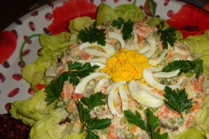 Salata de boeuf cu carne de cocos