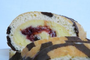 Rulada mozaic cu crema de vanilie