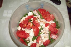 Salata de spanac cu pui