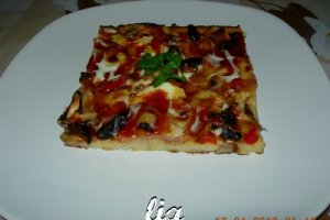 Pizza din felii de paine